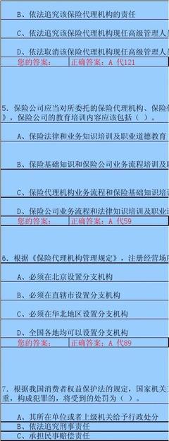 2009年山东省保险代理人资格考试 模拟试题4